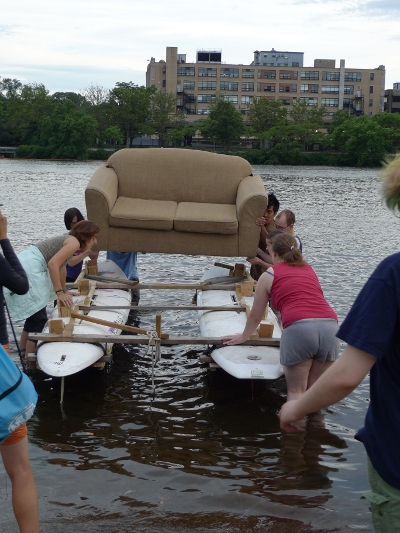 Putting the boat together