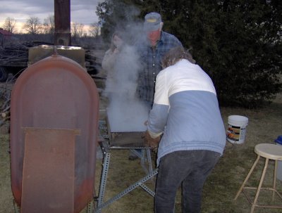 Unloading the sap