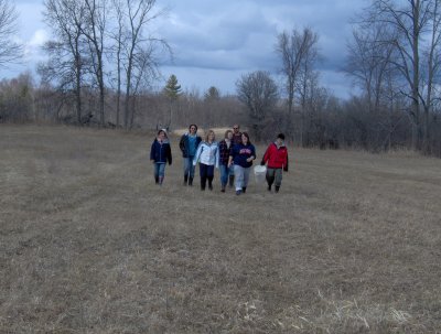 Walking through the fields